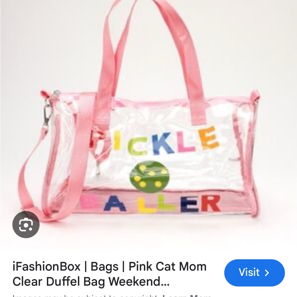 Pickle Baller Colorful Pink Beaded Coin Pouch and tote bag NEW